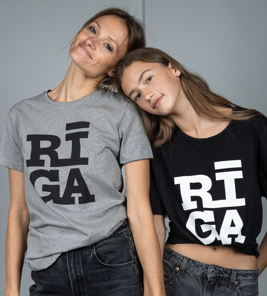 T-shirts Riga Originals, Black, Grey, Melange